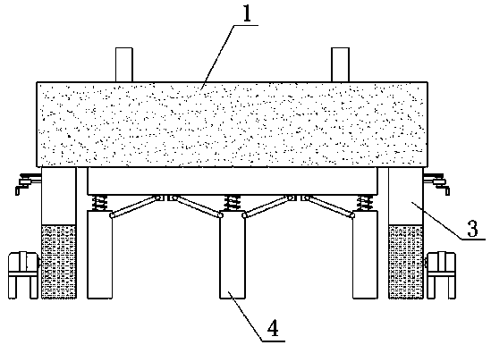 An easy-to-adjust fixed platform for passenger car lightweight passenger car processing