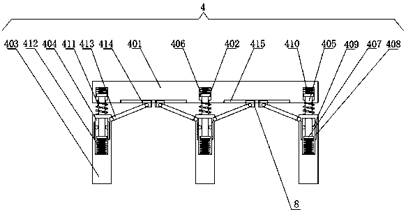 An easy-to-adjust fixed platform for passenger car lightweight passenger car processing