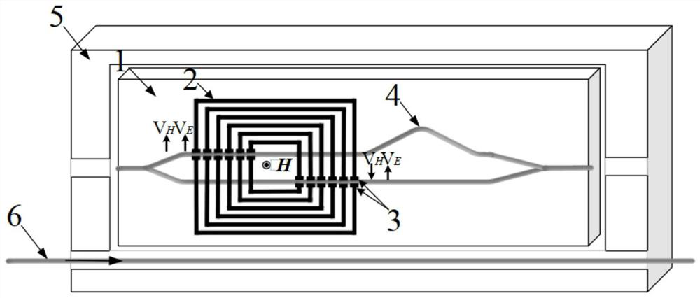 Lithium niobate integrated MZI type optical waveguide large-current sensor and measuring system