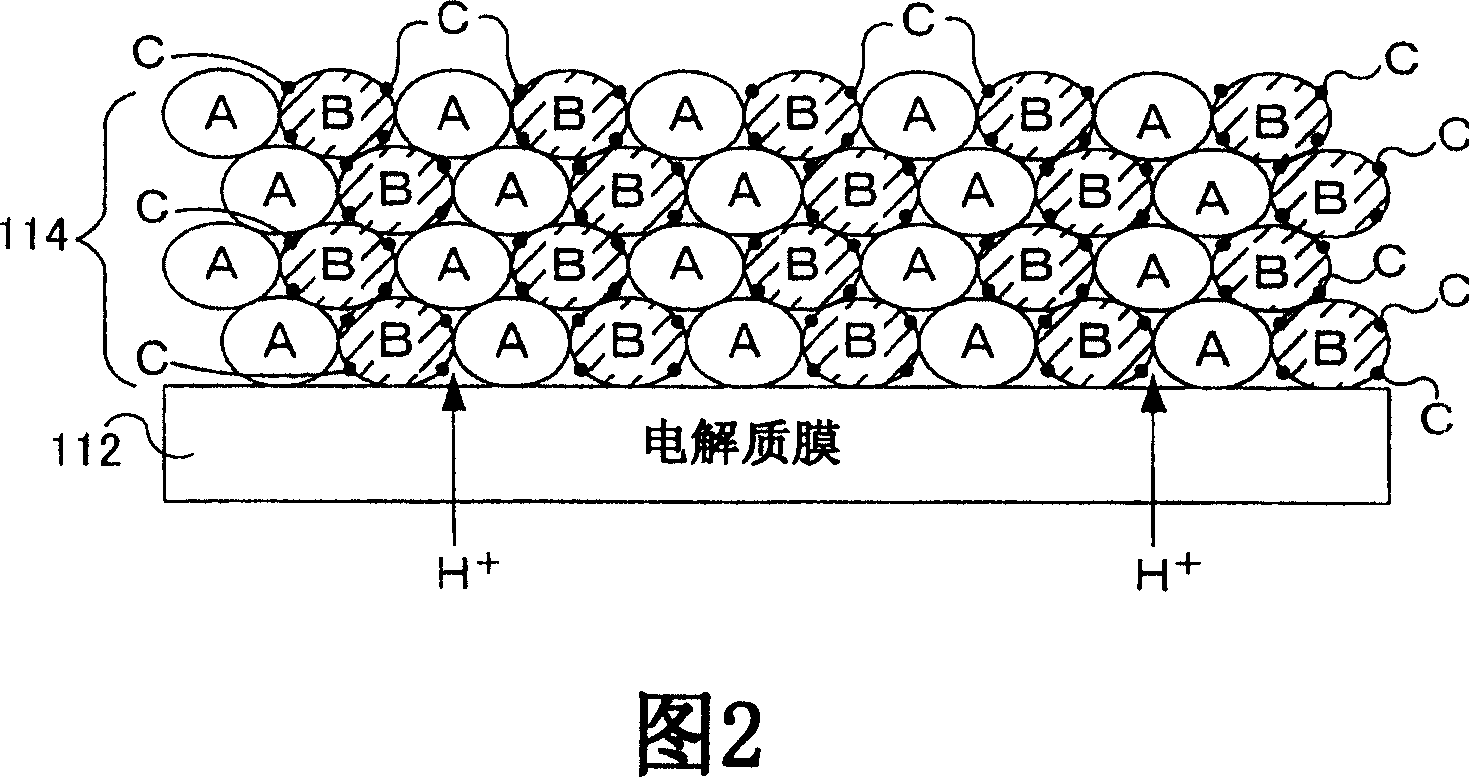 Cathode for fuel cell and process of the same