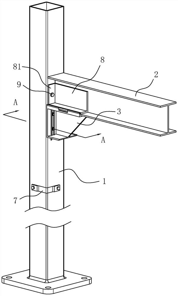 Steel connection structure and its connection method