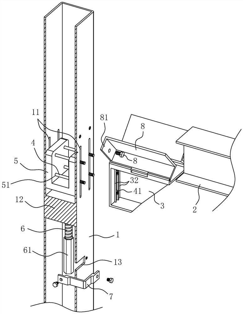 Steel connection structure and its connection method