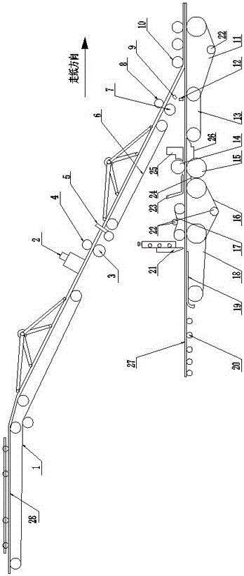 Bottom paper and top paper synchronous paper feeding device and control method