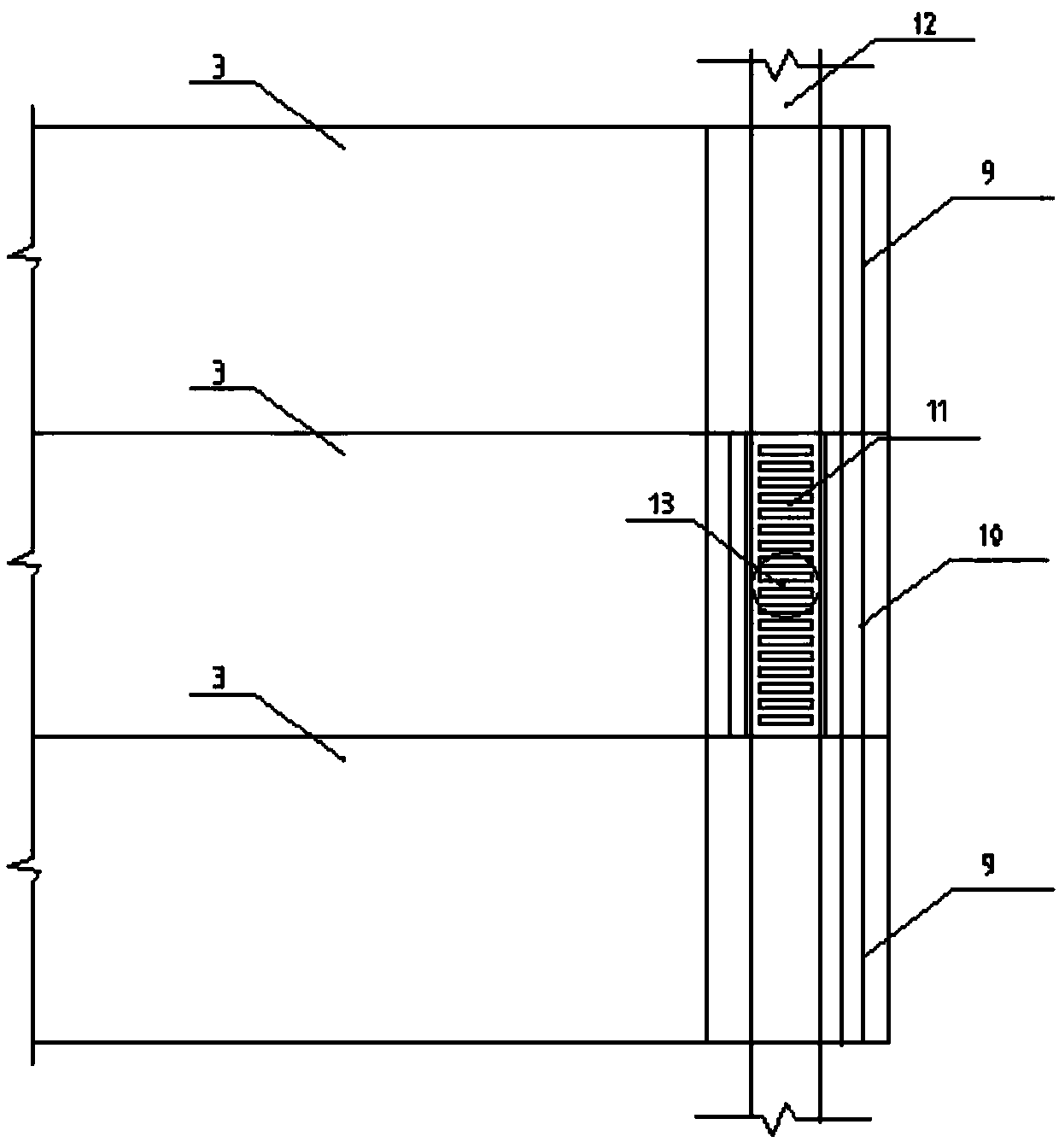 Subarea design method for prefabricating assembled temporary road for enclosed building construction site