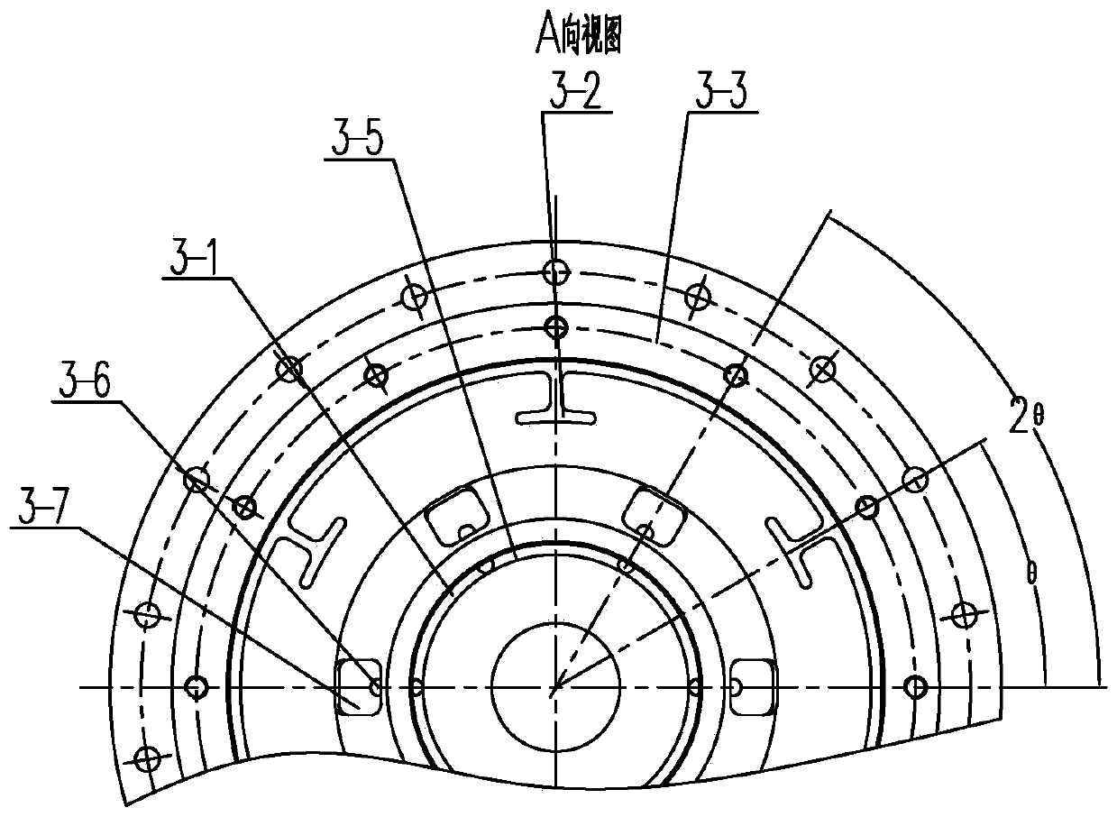 Vibration chamber flange plate and vibration mechanism of vibration wheel of extra-heavy vibratory roller