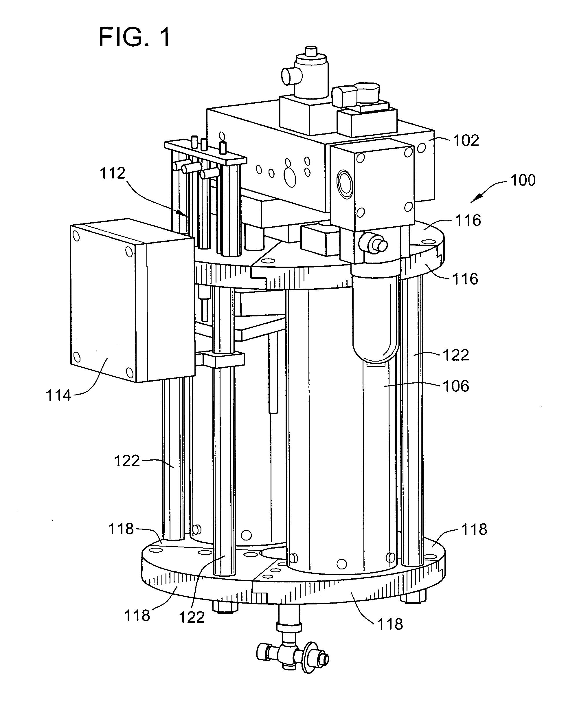 Electro hydraulic actuator with spring energized accumulators