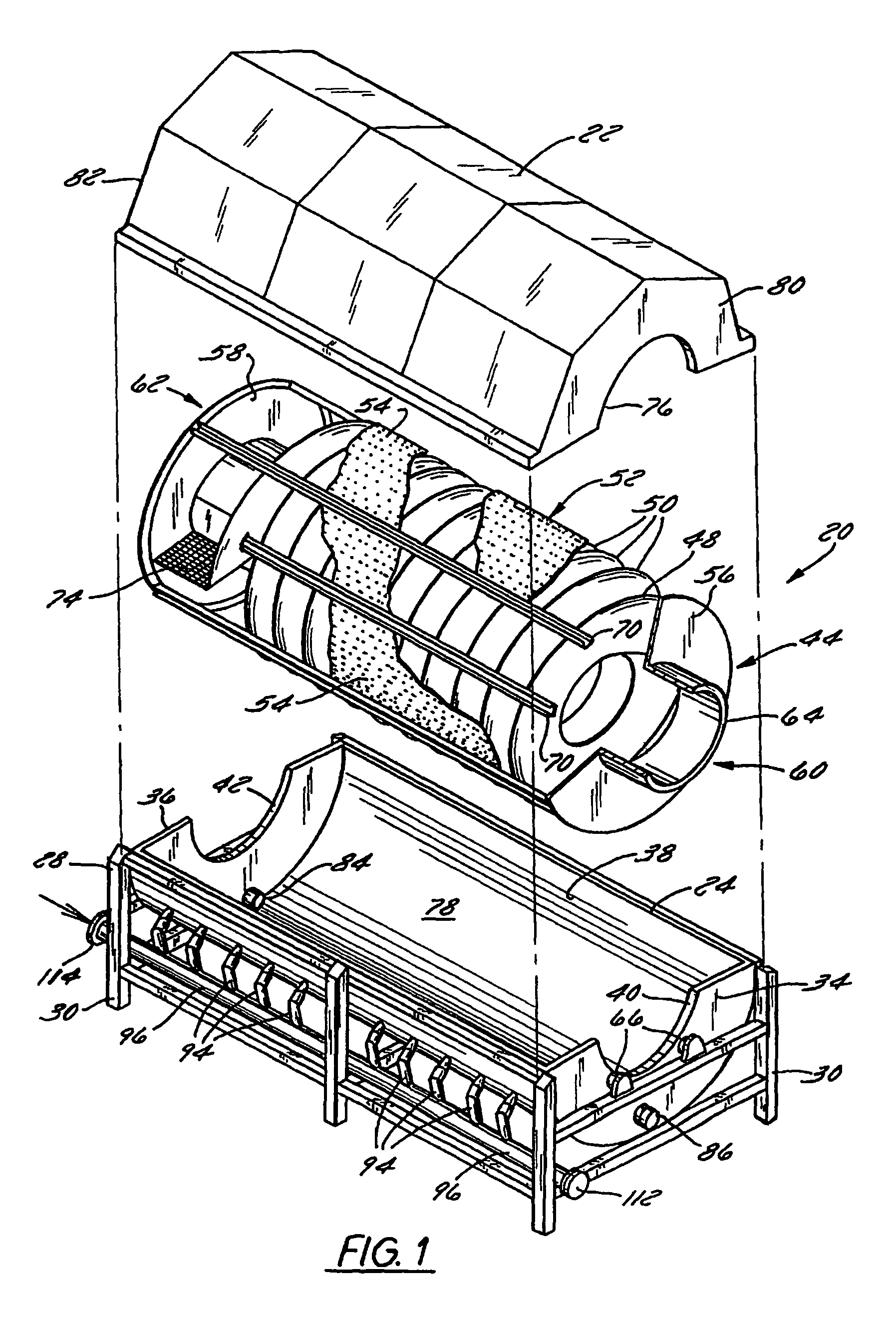 Rotary blancher for processing food product