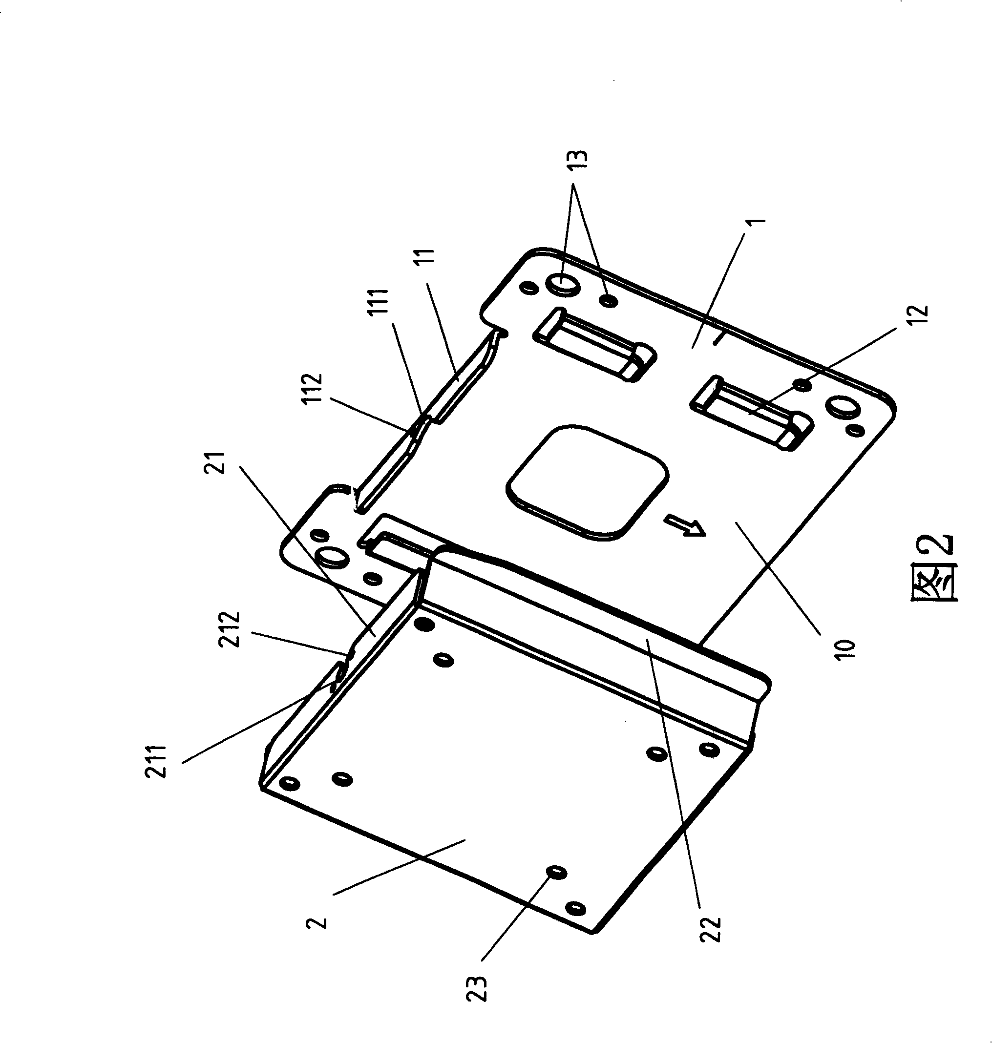 Positioning device for flat TV wall hanging piece