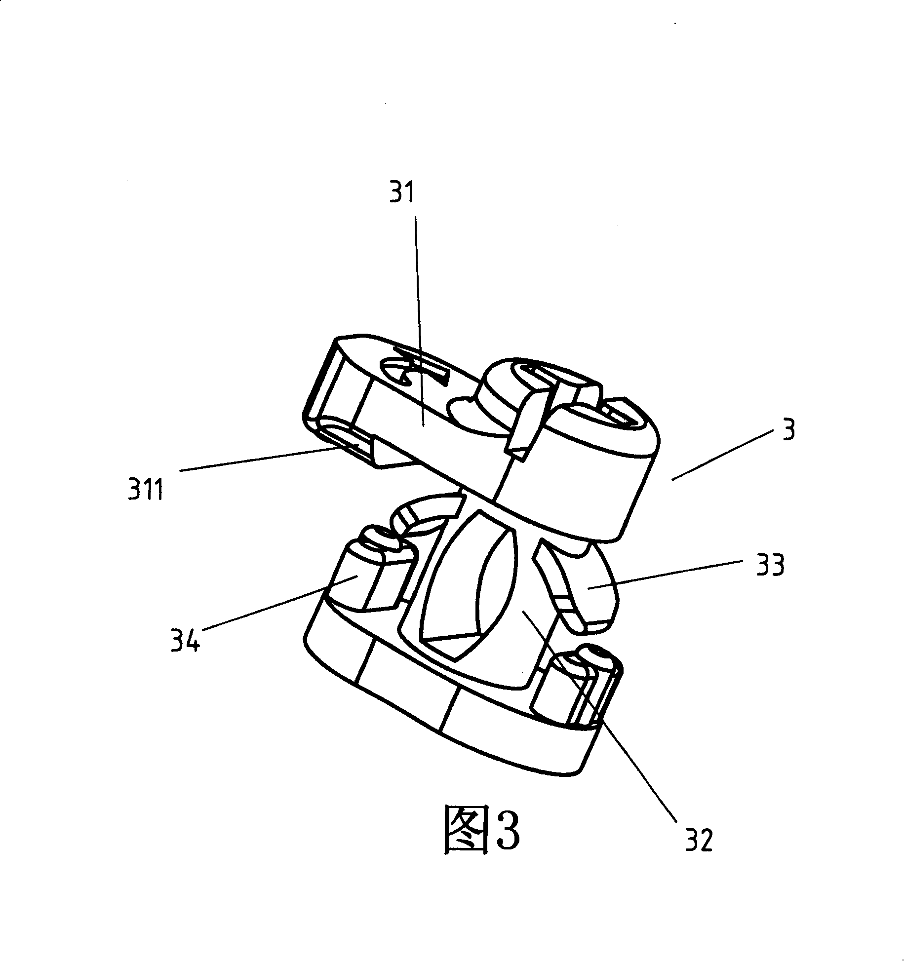 Positioning device for flat TV wall hanging piece