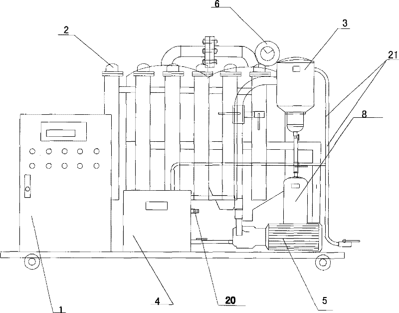 Intelligent high-performance automatic oil purification apparatus