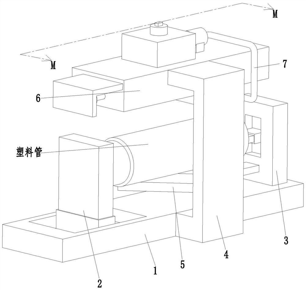 Surface spraying equipment for plastic pipe