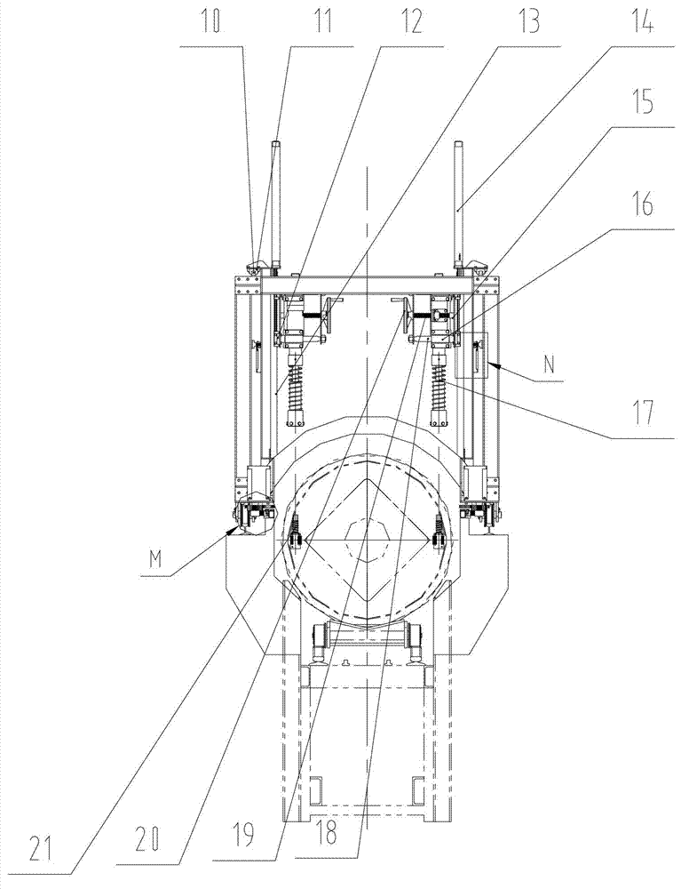 Intelligent locating full-automatic bolt loosening and tightening machine