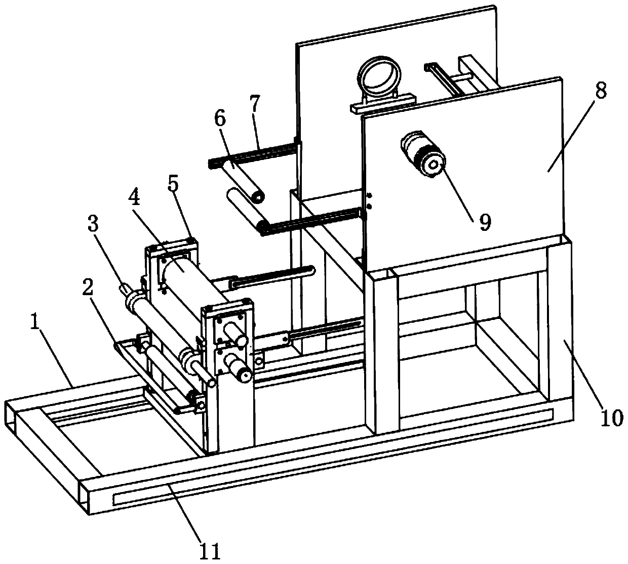 Encapsulation device for high-frequency transformer and encapsulation method thereof