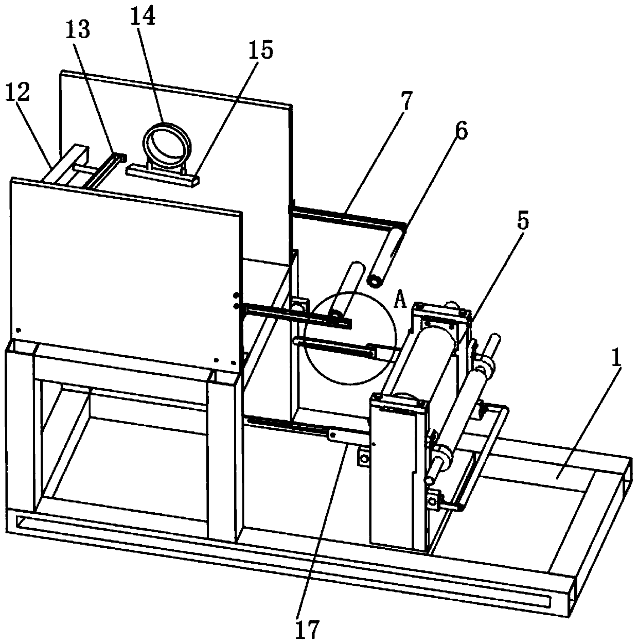 Encapsulation device for high-frequency transformer and encapsulation method thereof