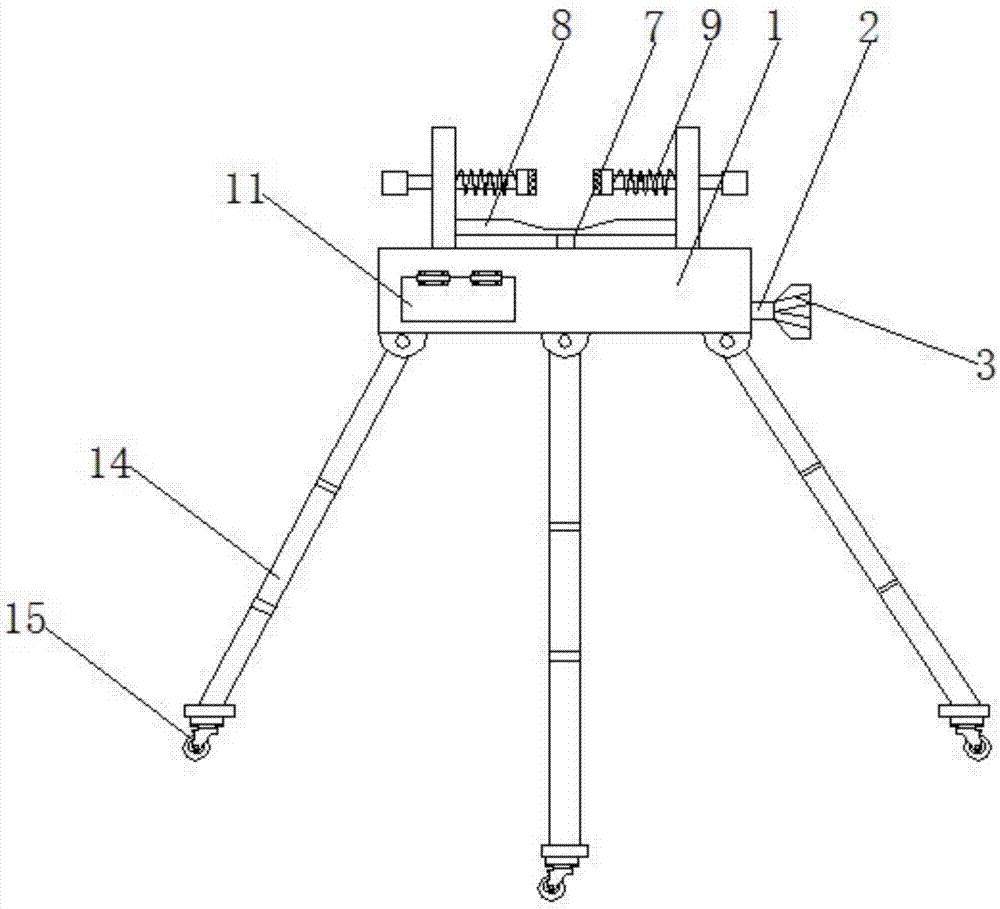 Camera fixing support with adjusting function