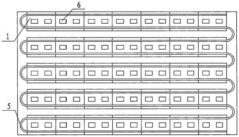 Floor heating plate structure