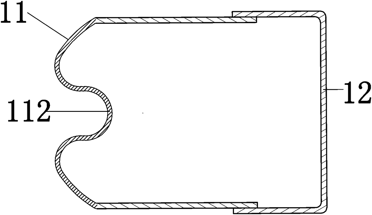 Vehicle frame front end device with collision buffering function