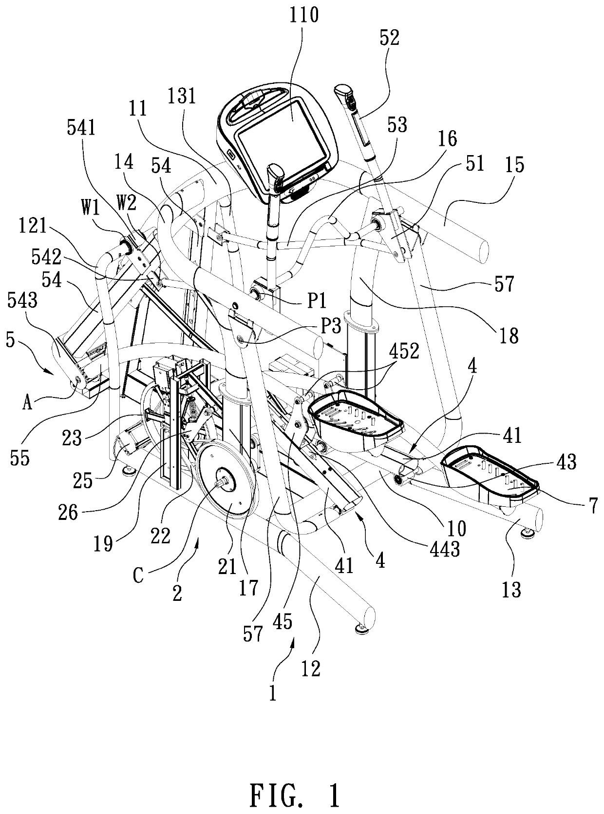 Hand-foot composite motion exercise machine