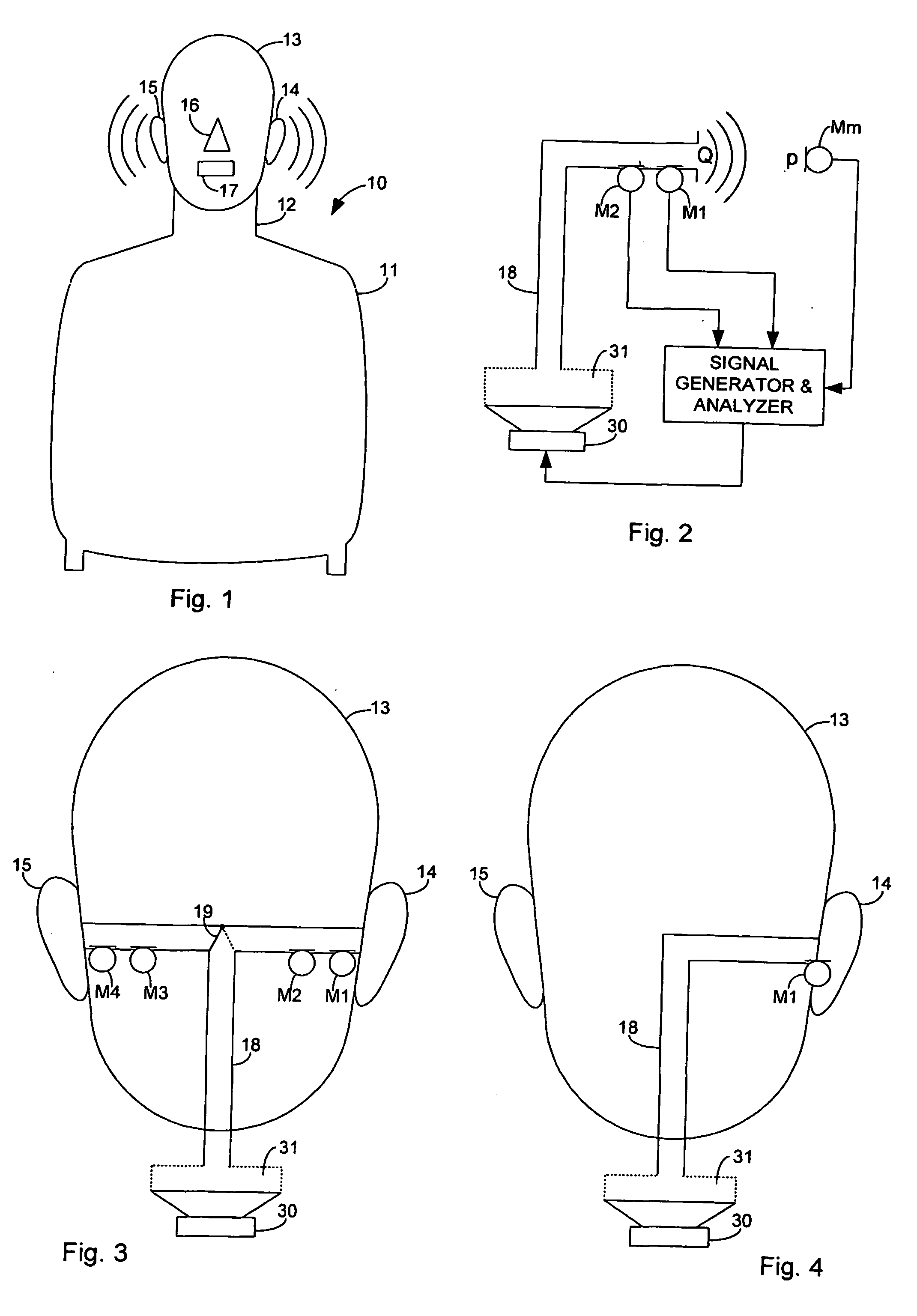 Method and device for determining acoustical transfer impedance