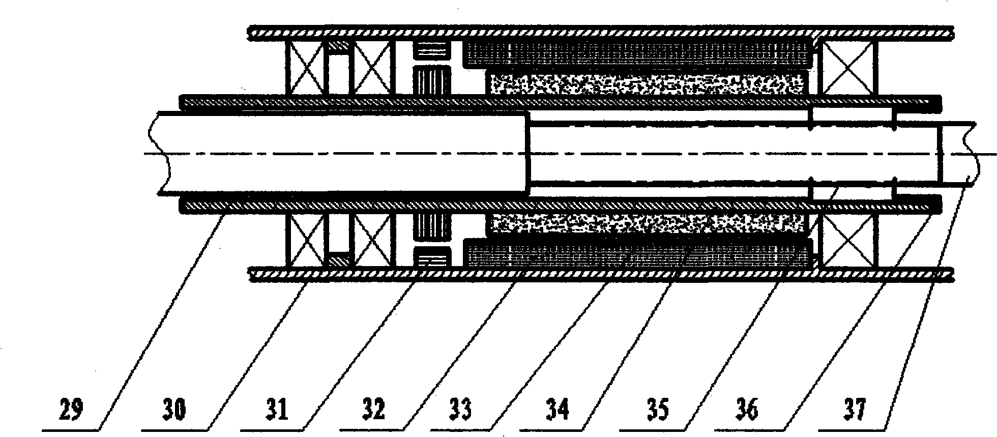 Integral active electric power-assisted steering mechanical structure