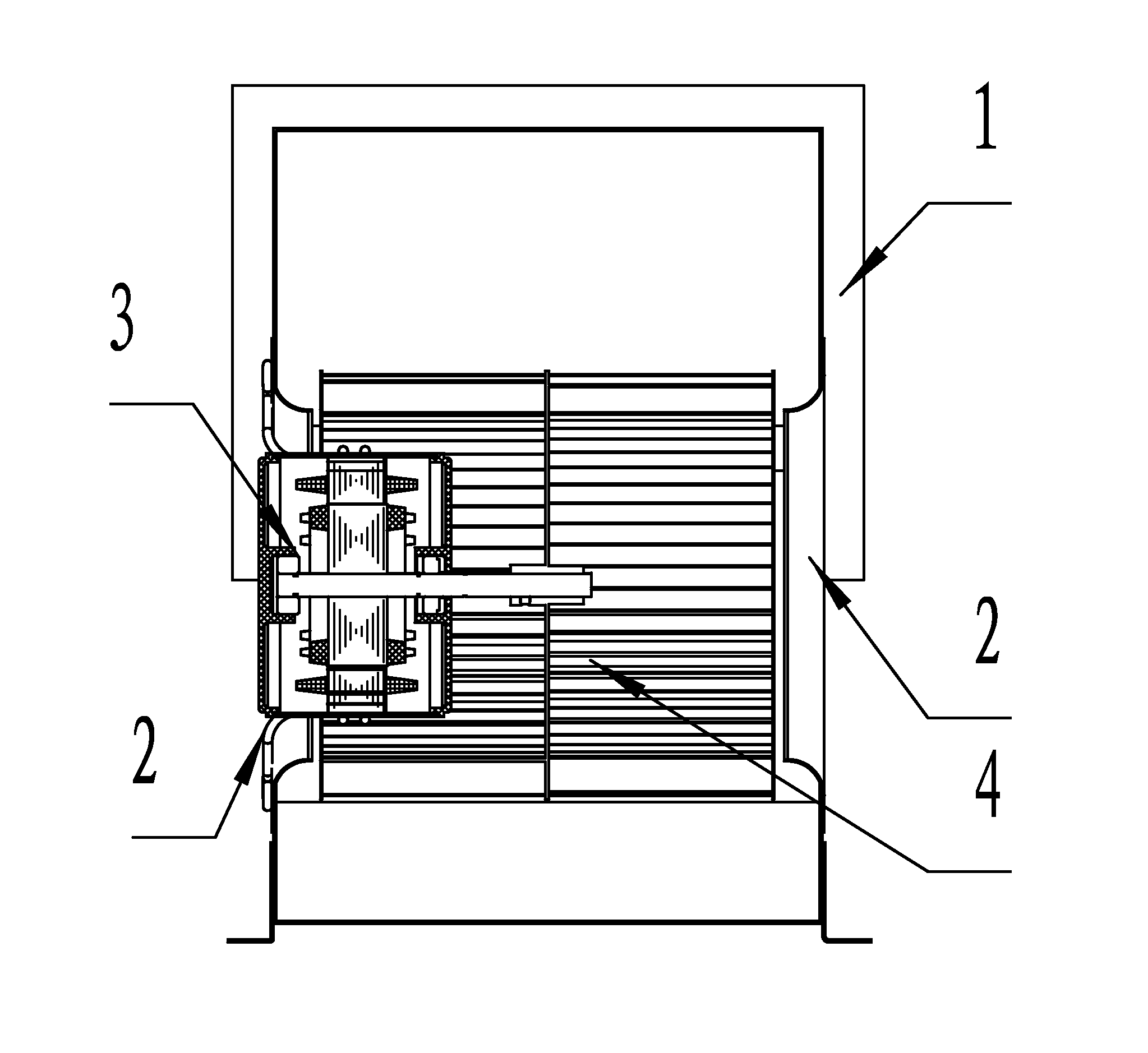 Heat exchanger for an indoor unit of an air conditioner