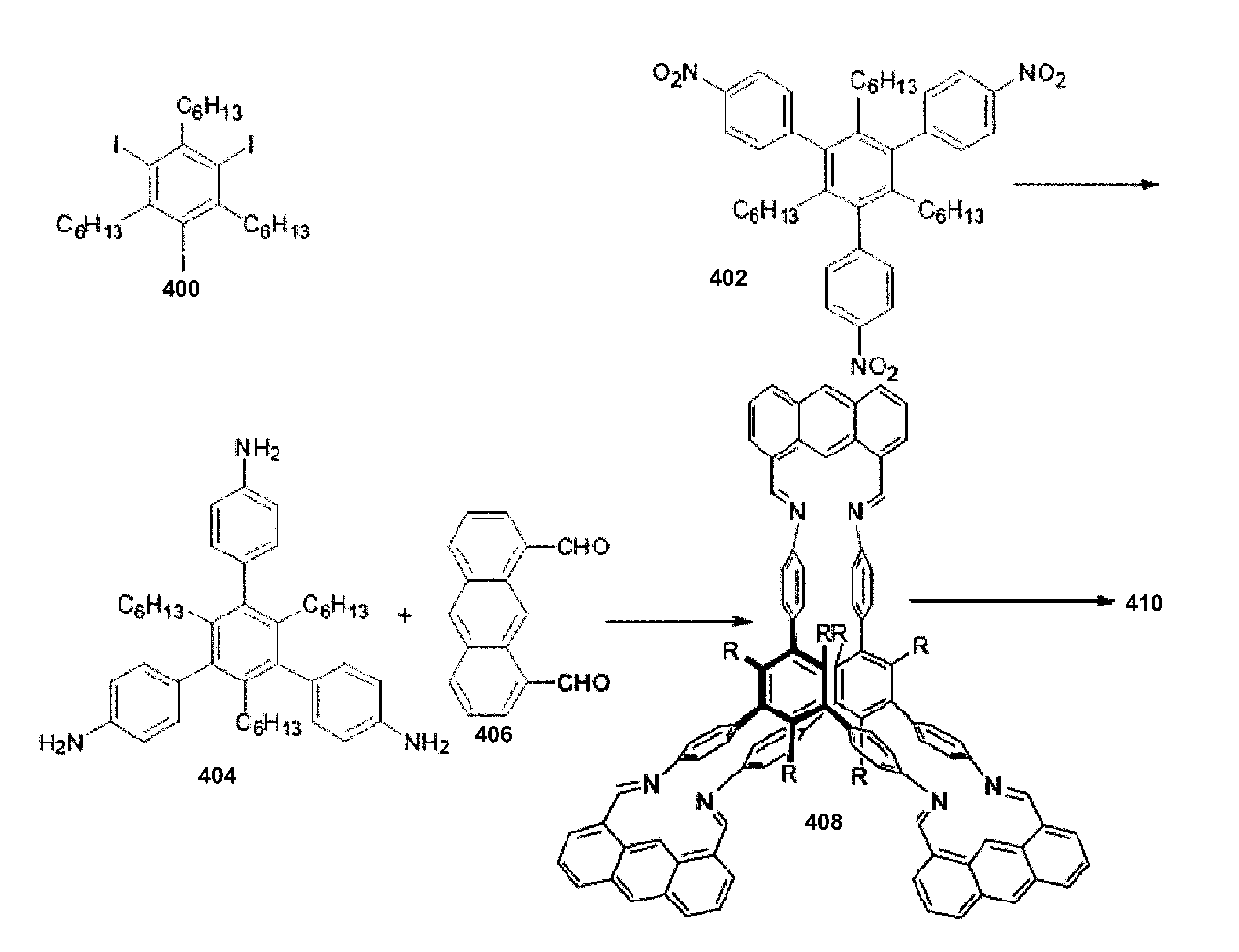 Organic Porous Materials Comprising Shape-Persistent Three-Dimensional Molecular Cage Building Blocks