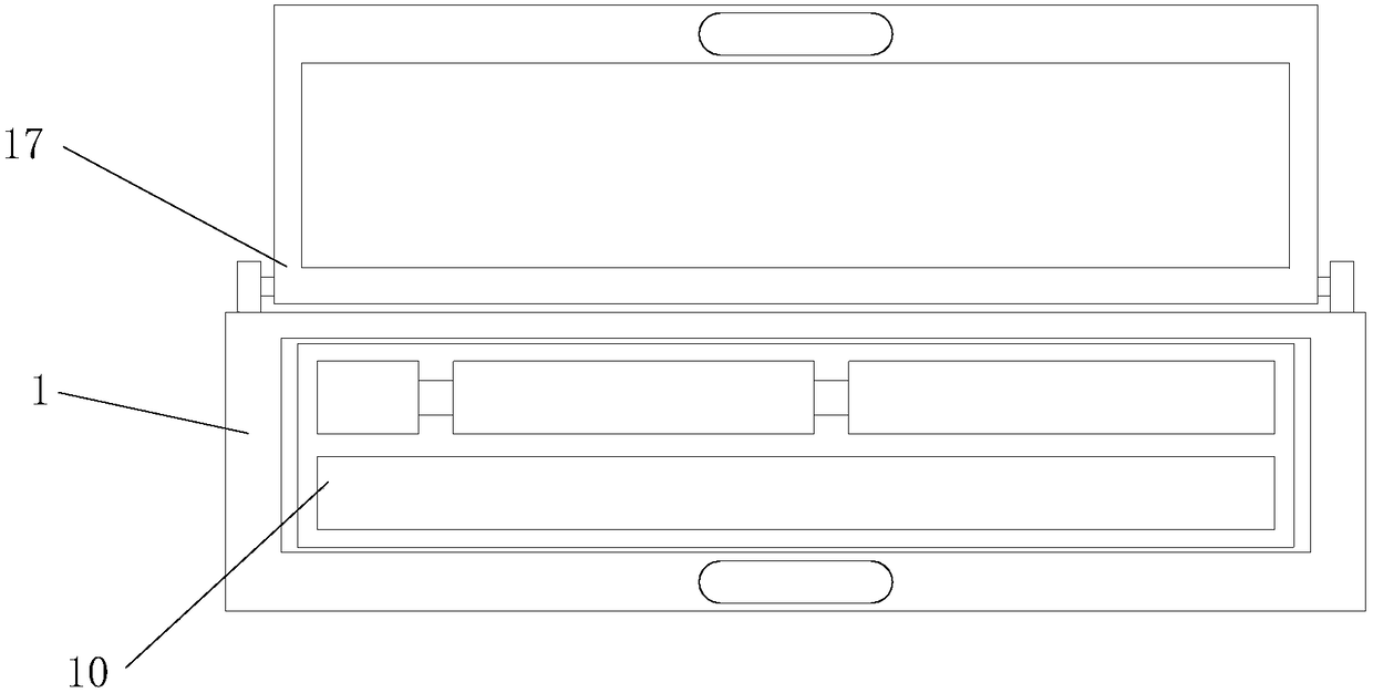 Test paper clamping and arranging device for examination