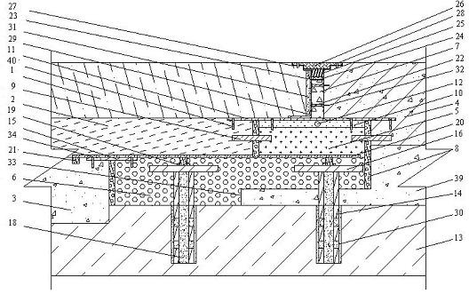 A composite structure of asphalt pavement and its construction method