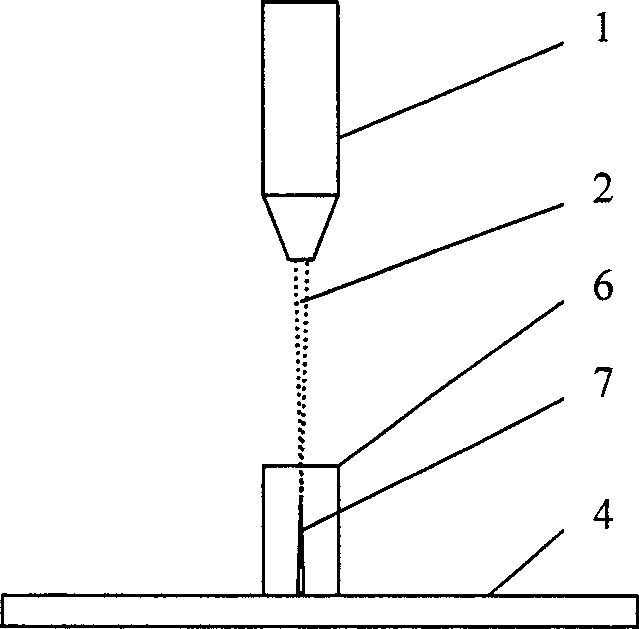 Display method of converting infrared laser path into visible light