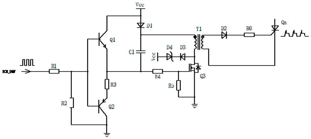 Thyristor driving circuit