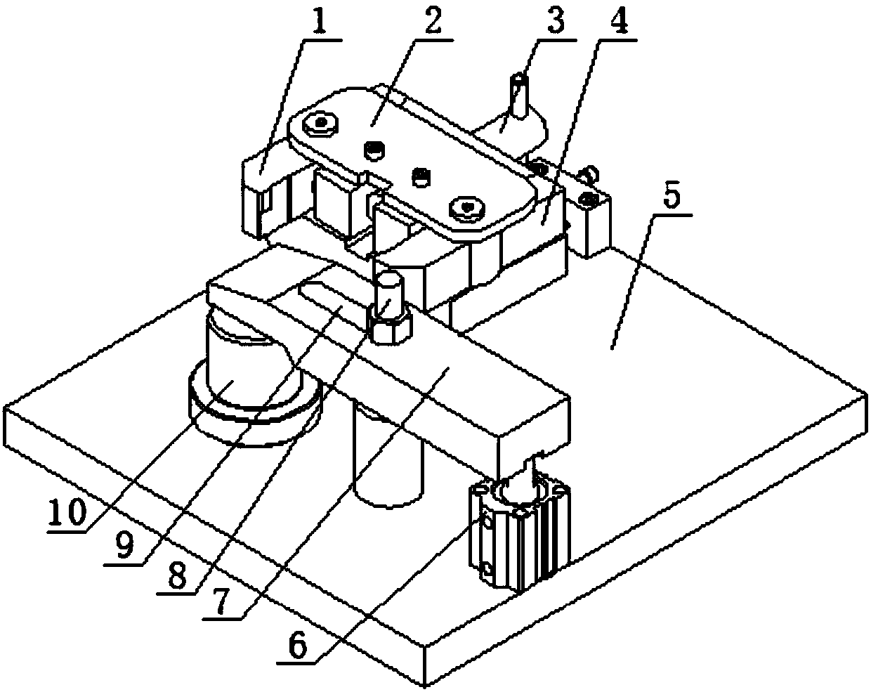 Multiple-working-procedure clamping installation facility capable of improving machining accuracy