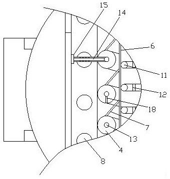 A fan structure of a grain dryer and a grain drying machine