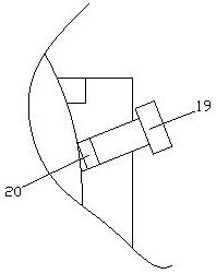 A fan structure of a grain dryer and a grain drying machine