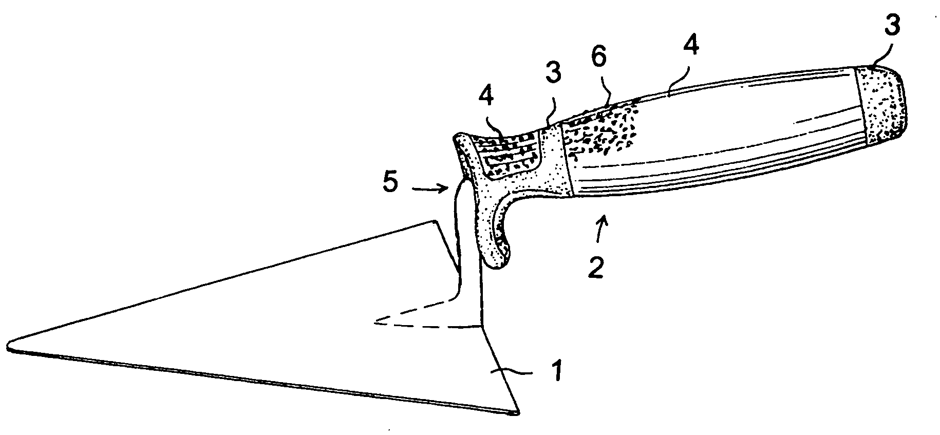 Two-component composite handle for a hand tool