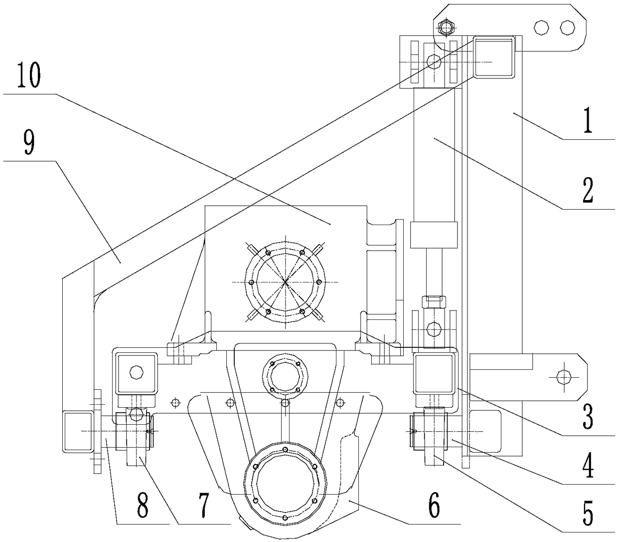 Short-shaft rotary self-balancing mechanism