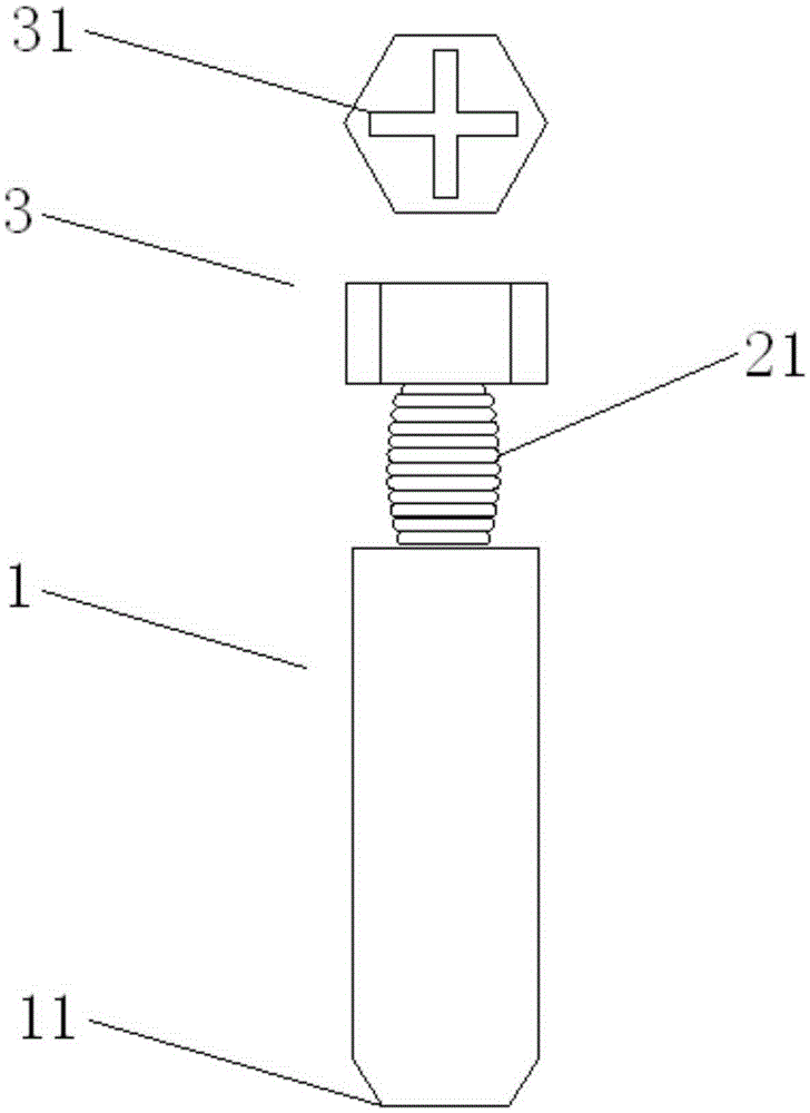 Demounting-preventing screw for electric power measurement maintenance