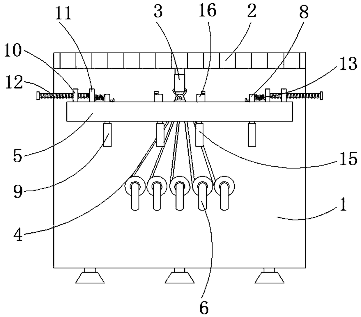 Textile fabric hanging device