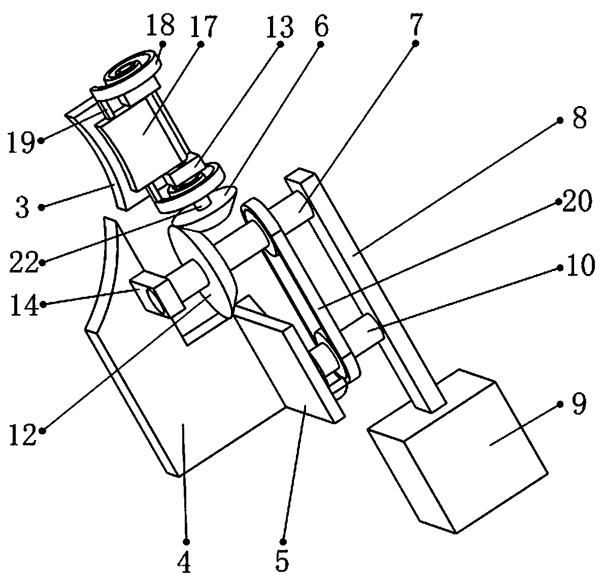 Concrete mixer dust cover applied in constructional engineering field