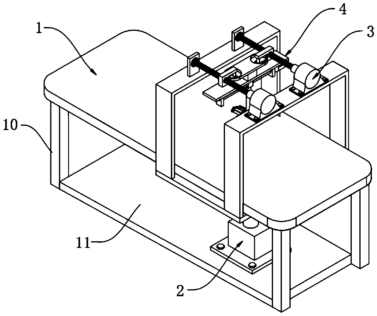 Massage bed for treating lumbar disc protrusion based on thermotherapy