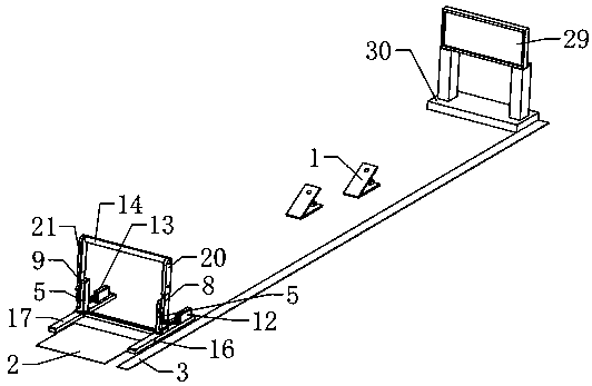 A hurdle training rack