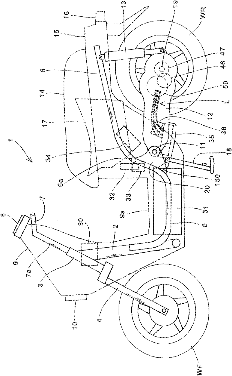 Electric straddled vehicle