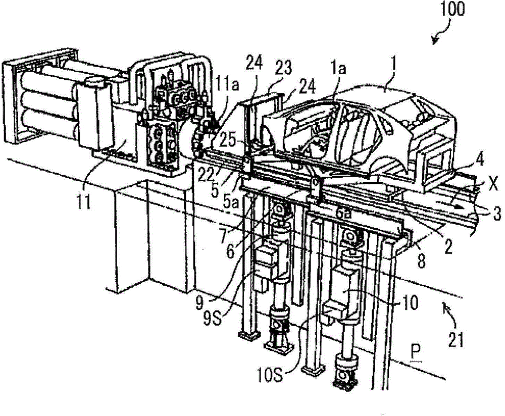 Automobile crash simulation test apparatus, and method of controlling automobile crash simulation test