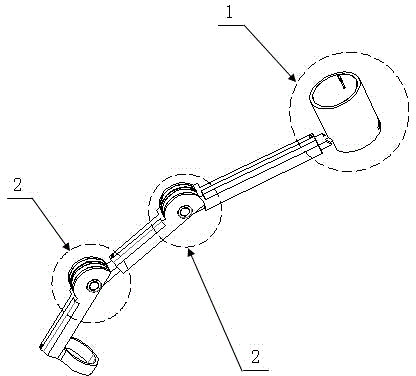 Finger movement detection device based on Hall effect