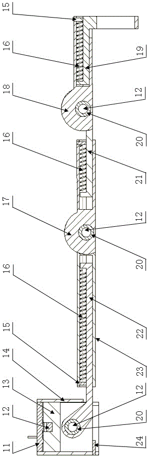 Finger movement detection device based on Hall effect