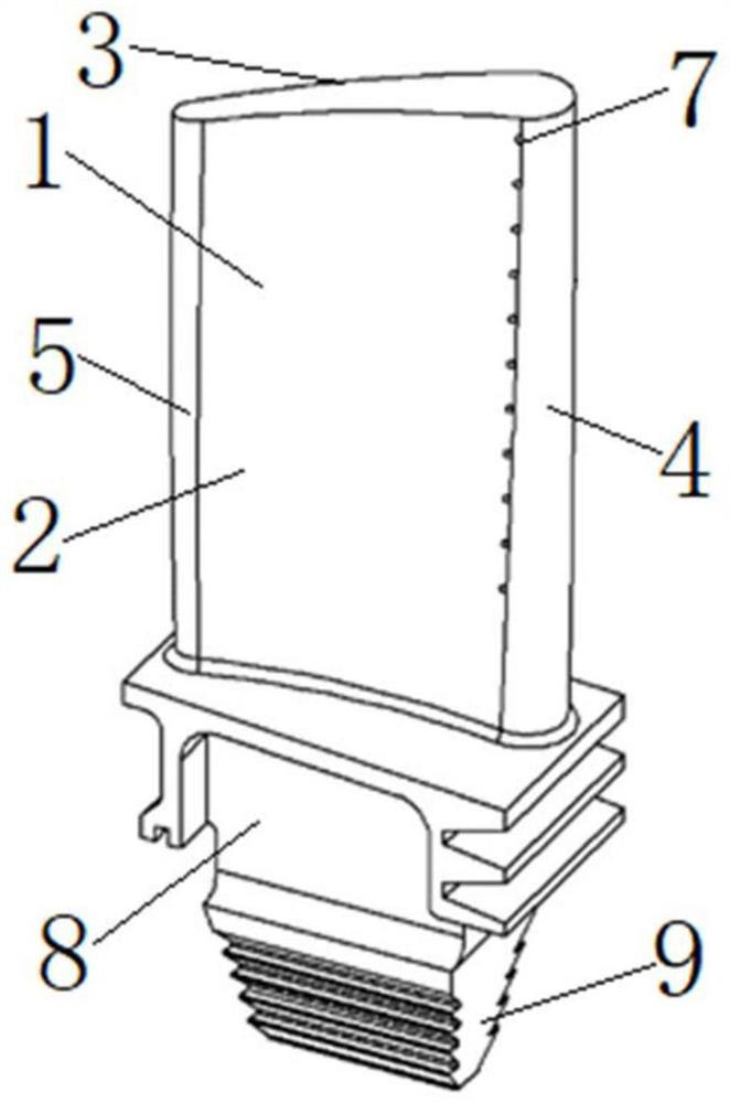 Turbine blade and aero-engine