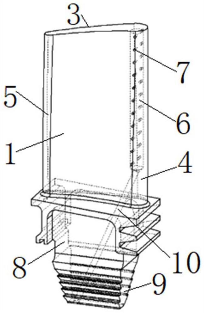 Turbine blade and aero-engine