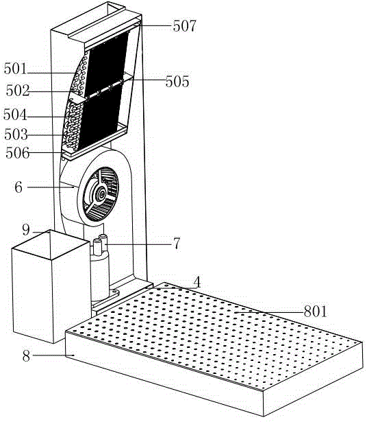 Laterally-arranged heat pump clothes drying cabinet of deep dehumidification device