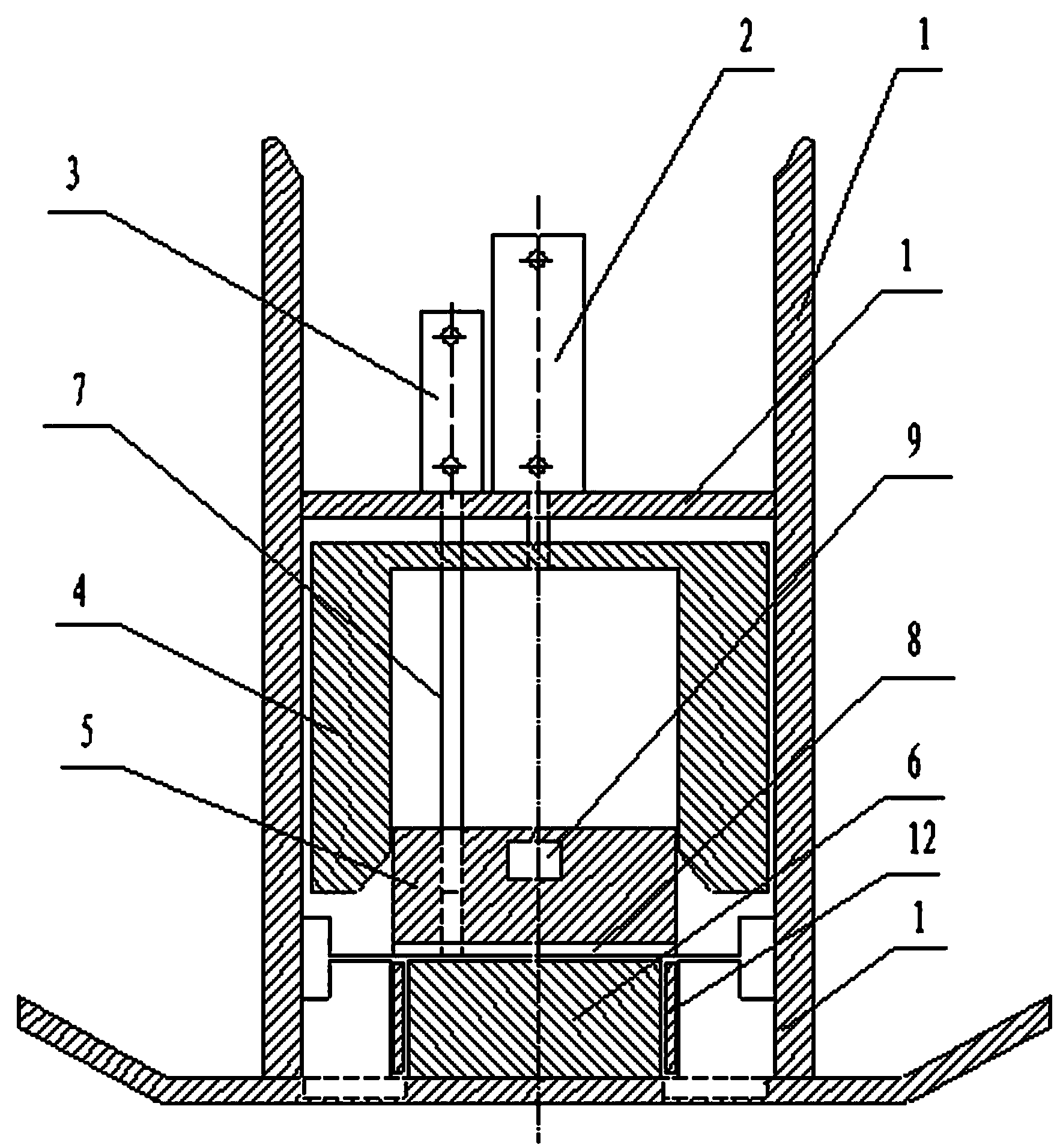 Full-automatic plastic lifting handle deformation device of carton lifting handle buckling machine