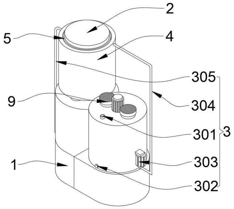 Corrosion-resistant boiler water cooling device for thermal power plant