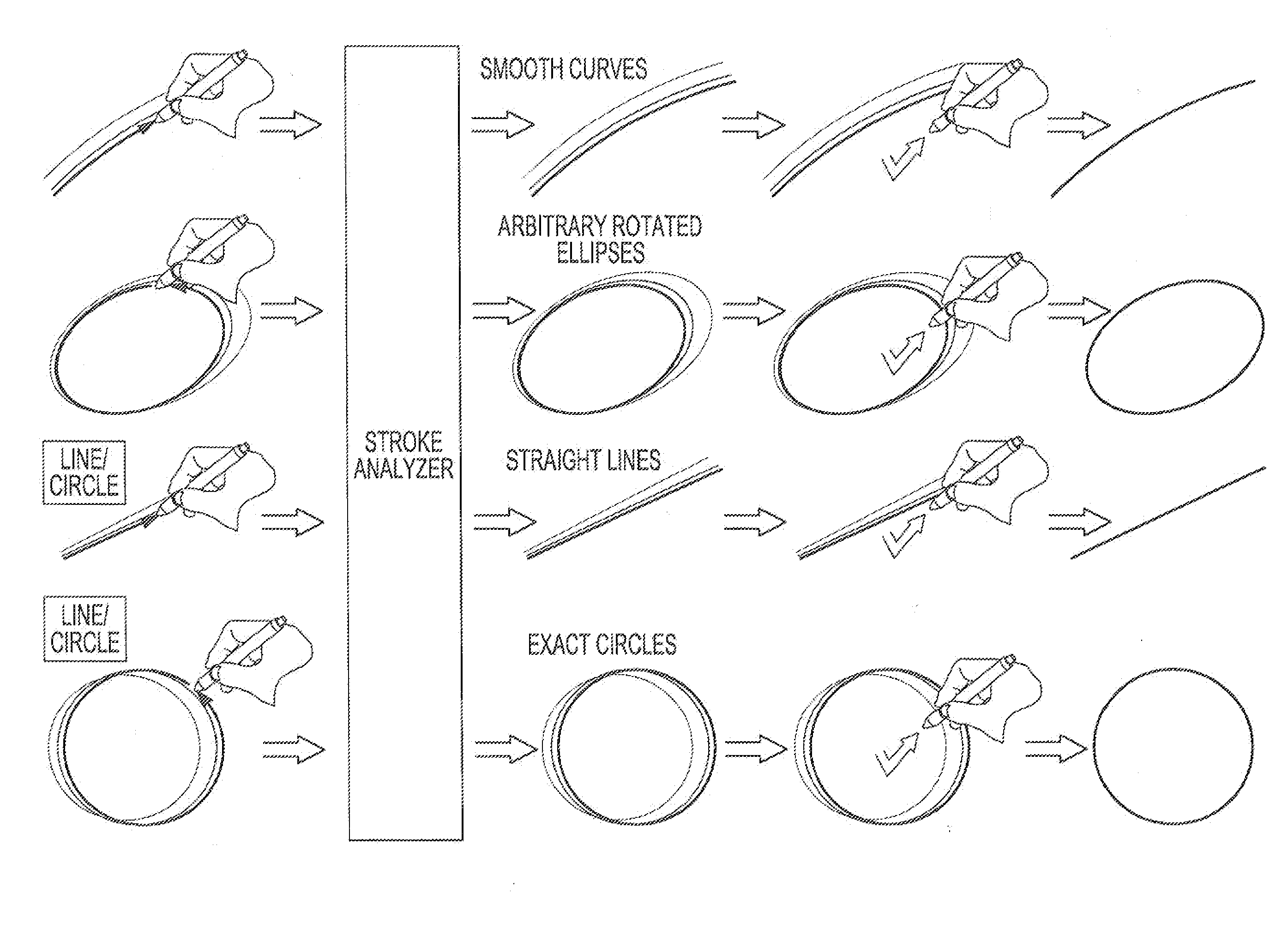 Pen-based 3D drawing system with geometric-constraint based 3D cross curve drawing